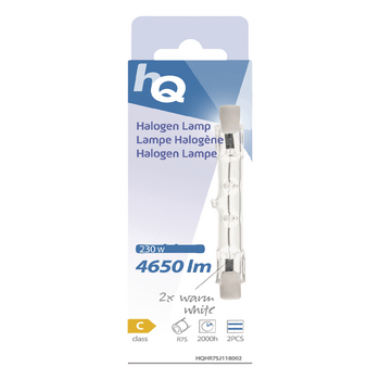 HQHR7SJ118002 Halogeenlamp r7s lineair 230 w 4650 lm 2800 k Verpakking foto
